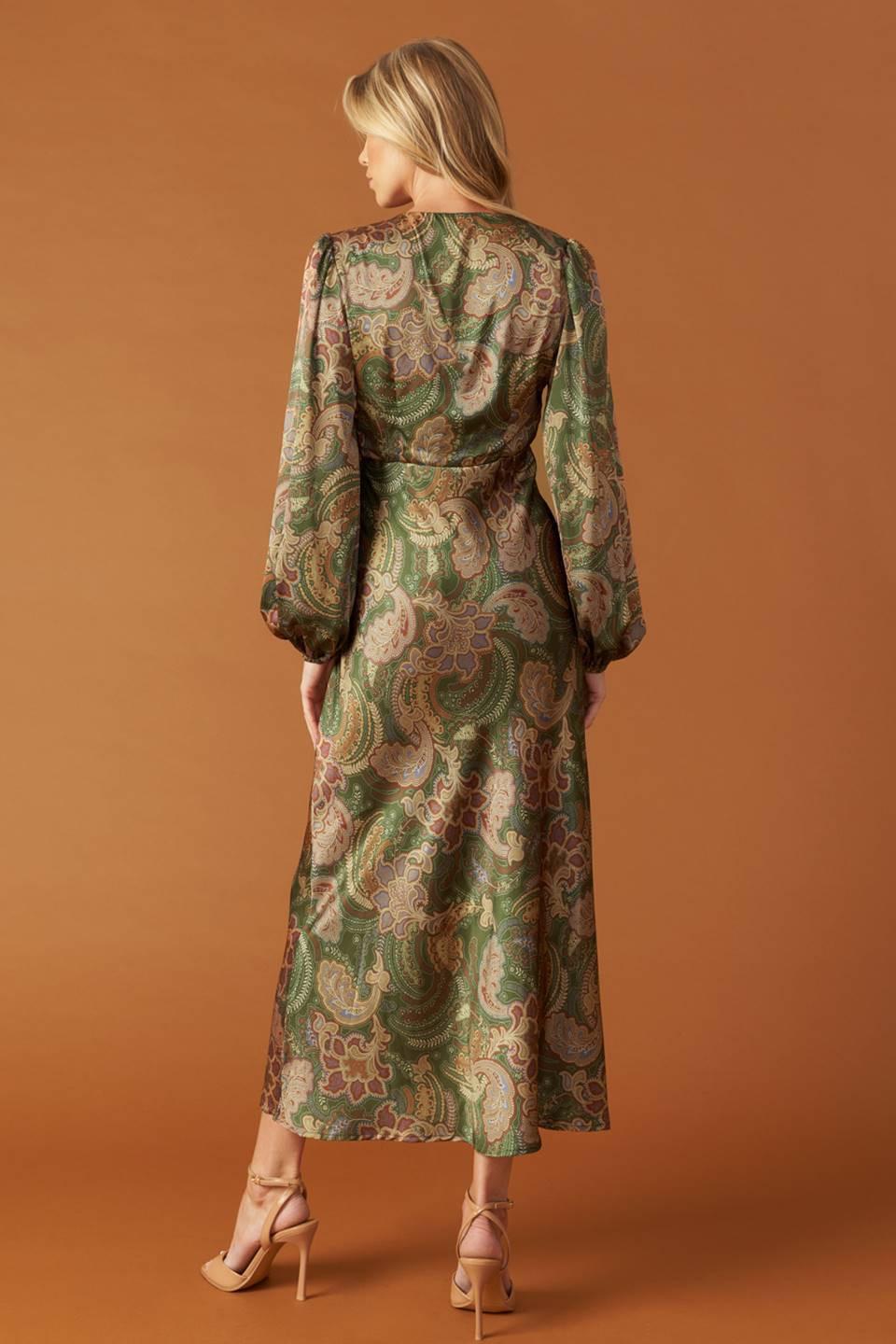 Stick Season Woven Midi Dress from KADOU Boutique