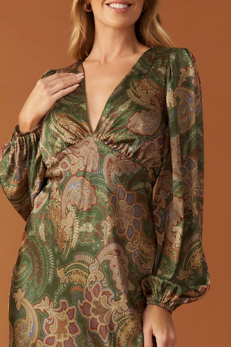 Stick Season Woven Midi Dress from KADOU Boutique