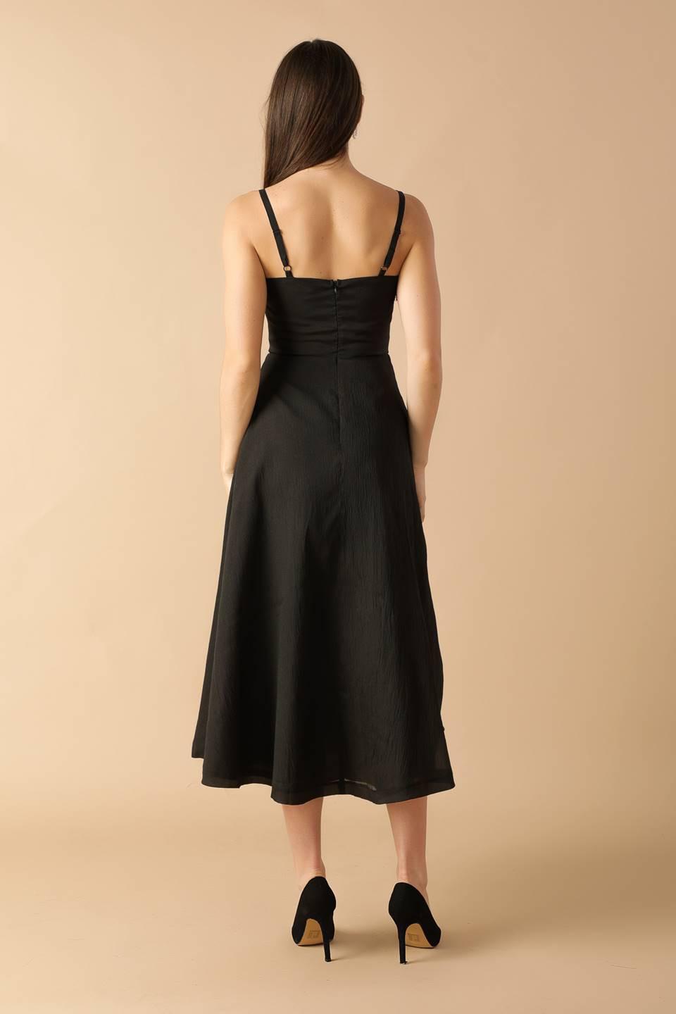 Whispering Pines Woven Midi Dress from KADOU Boutique