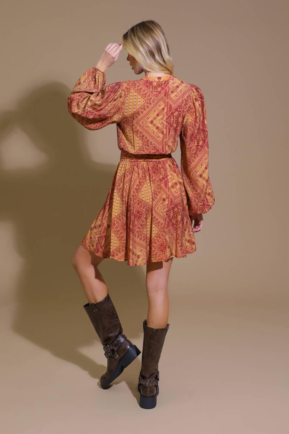 Deeply Delightful Woven Mini Dress from KADOU Boutique