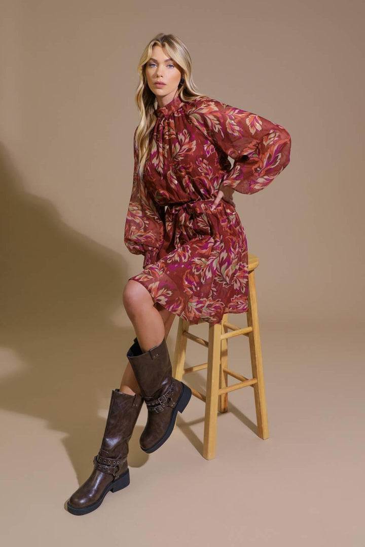 Artistic Essence Woven Mini Dress from KADOU Boutique