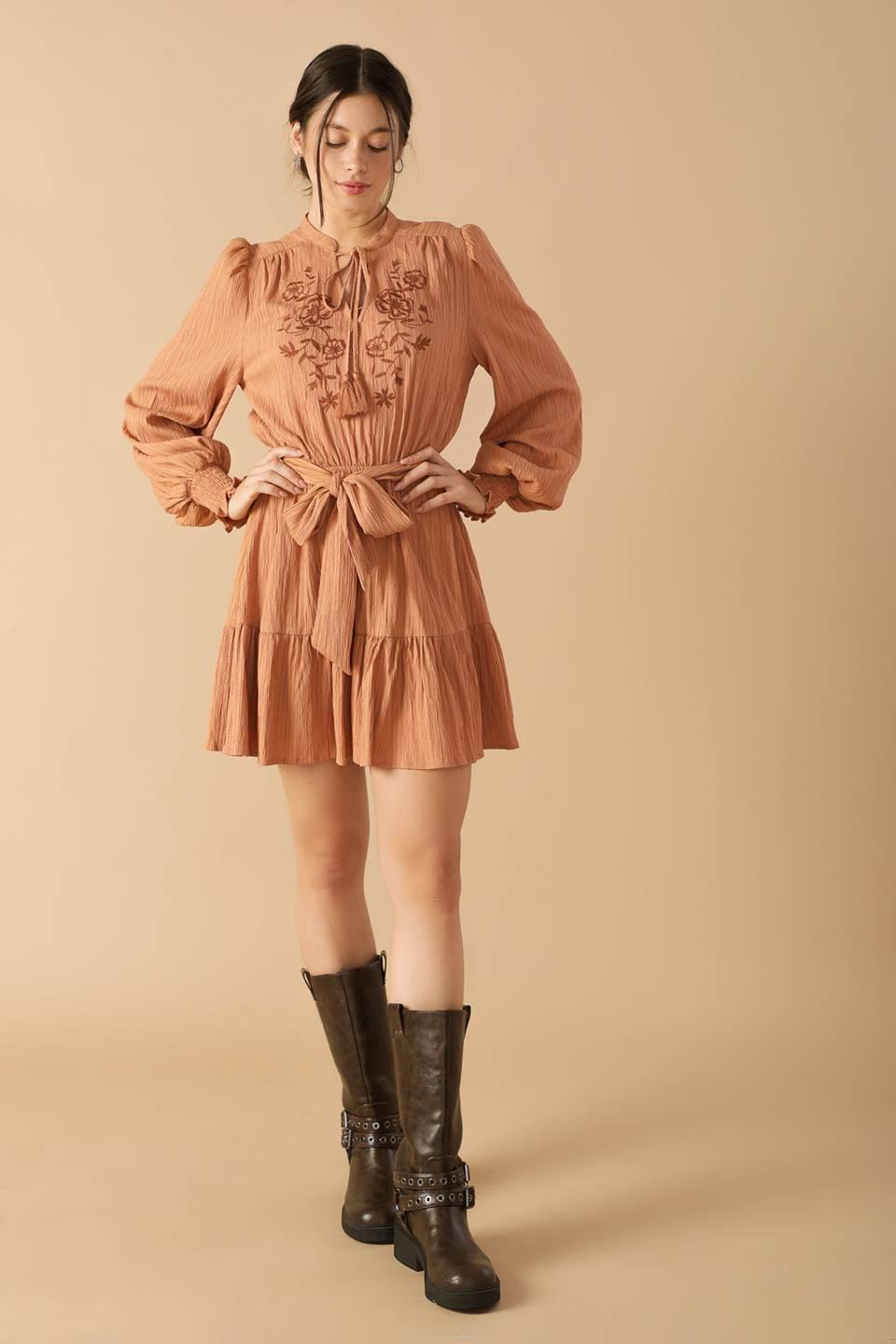 Wandering Mind Woven Mini Dress from KADOU Boutique
