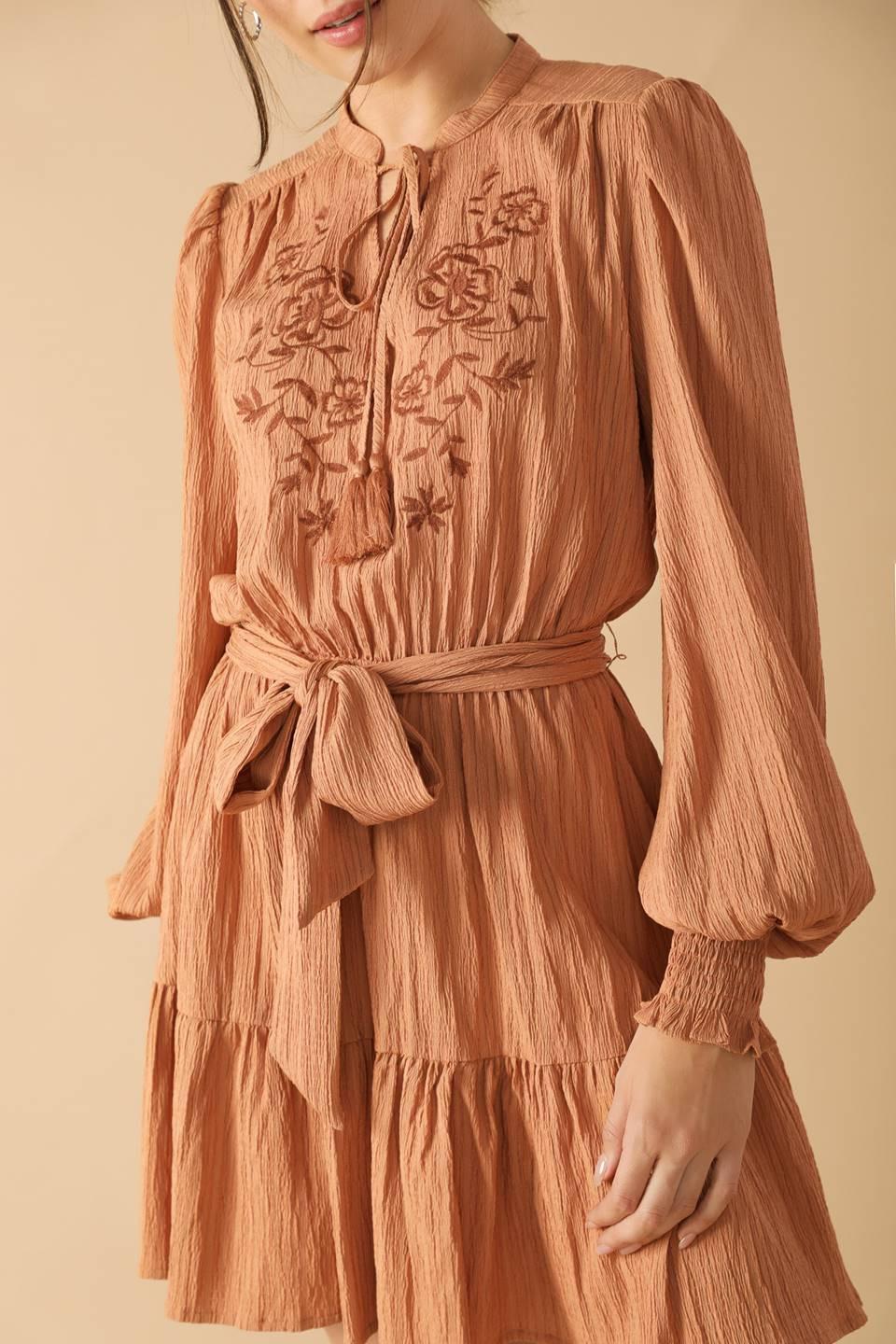 Wandering Mind Woven Mini Dress from KADOU Boutique