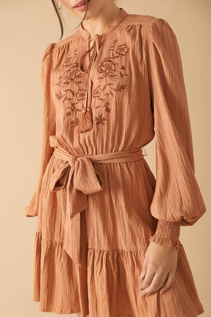 Wandering Mind Woven Mini Dress from KADOU Boutique