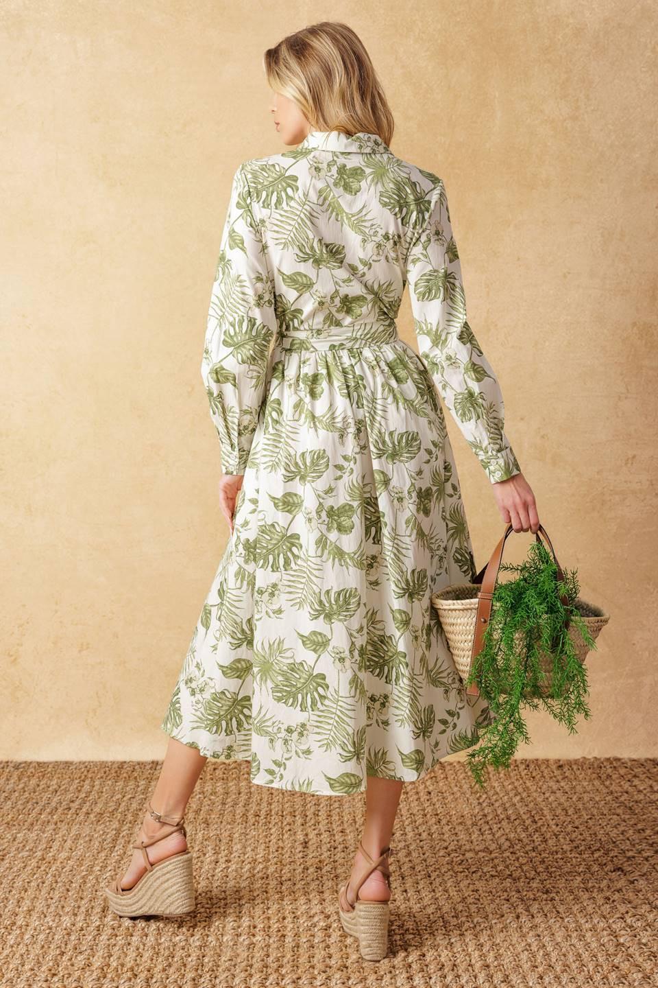 Want You Around Woven Midi Dress from KADOU Boutique