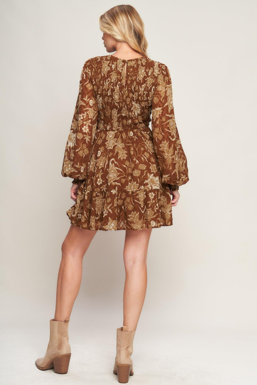 Sweet Reminiscence Woven Mini Dress from KADOU Boutique