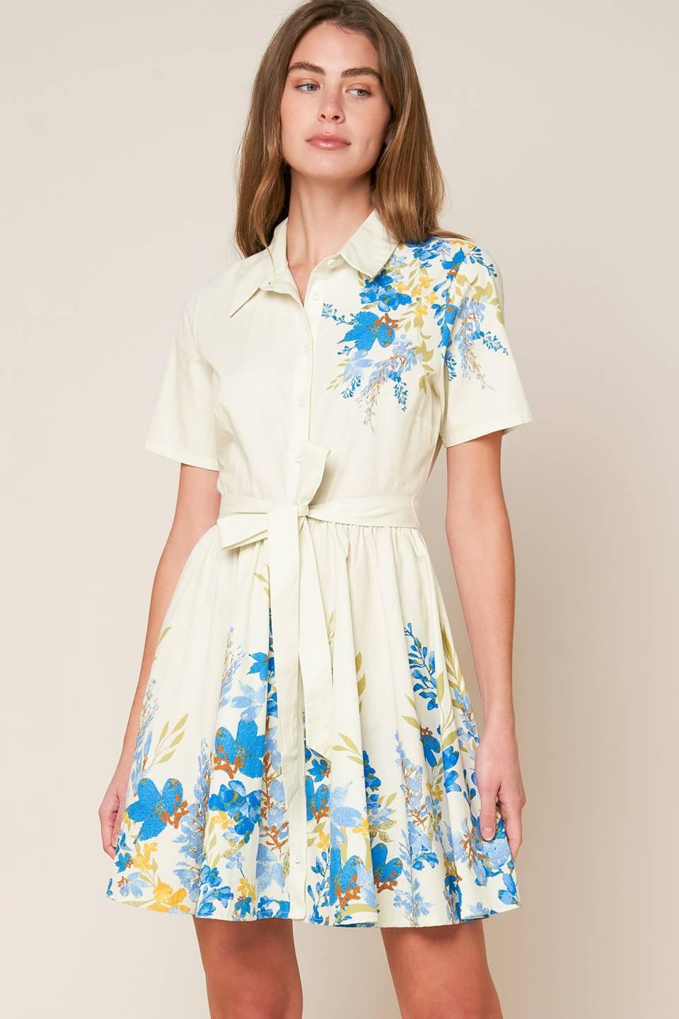 Always Remarkable Woven Mini Dress from KADOU Boutique