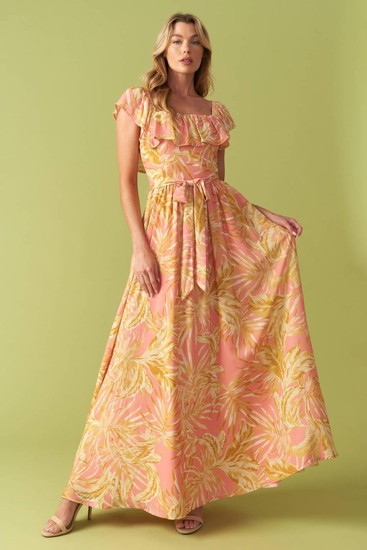 The Art of Balance Woven Midi Dress from KADOU Boutique