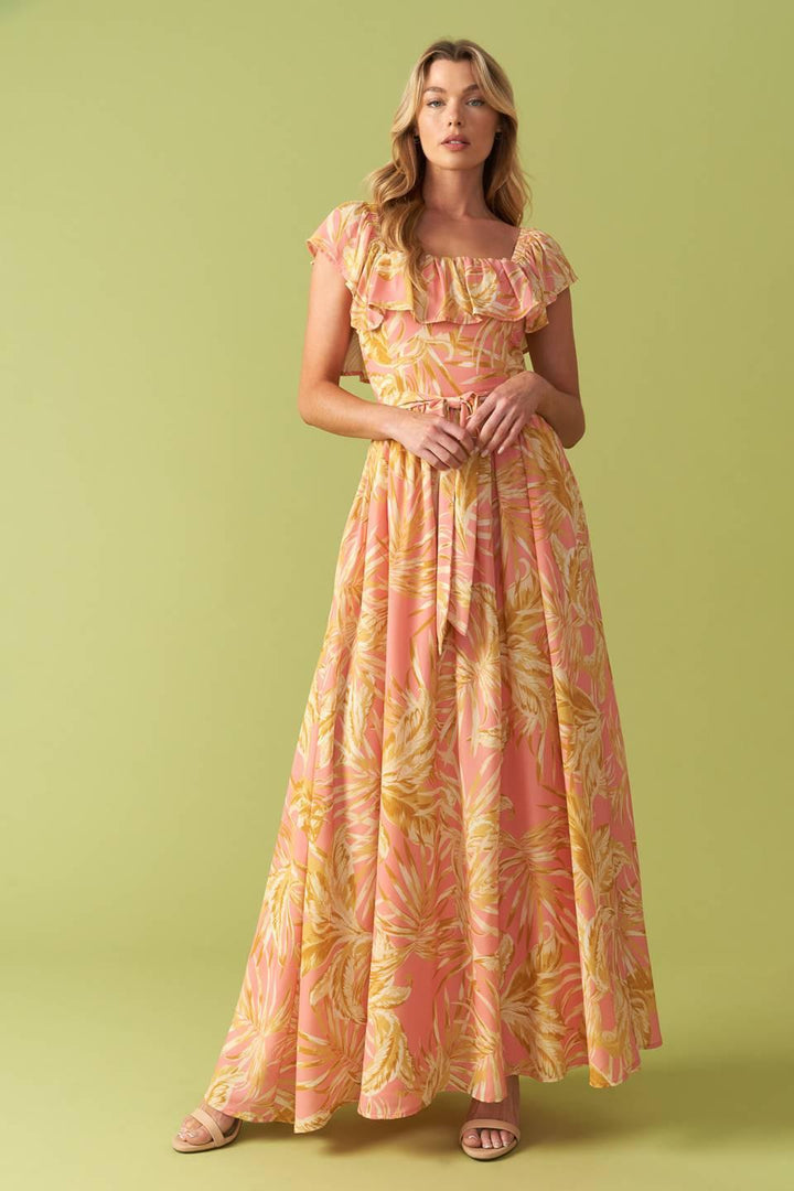 The Art of Balance Woven Midi Dress from KADOU Boutique