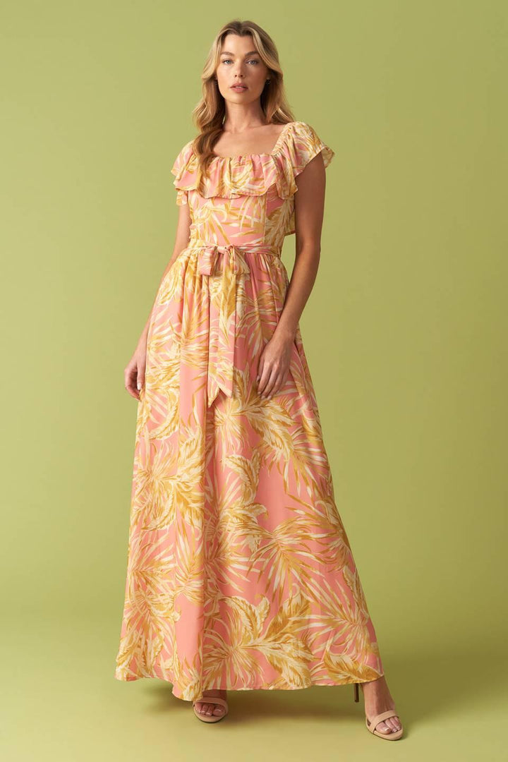 The Art of Balance Woven Midi Dress from KADOU Boutique