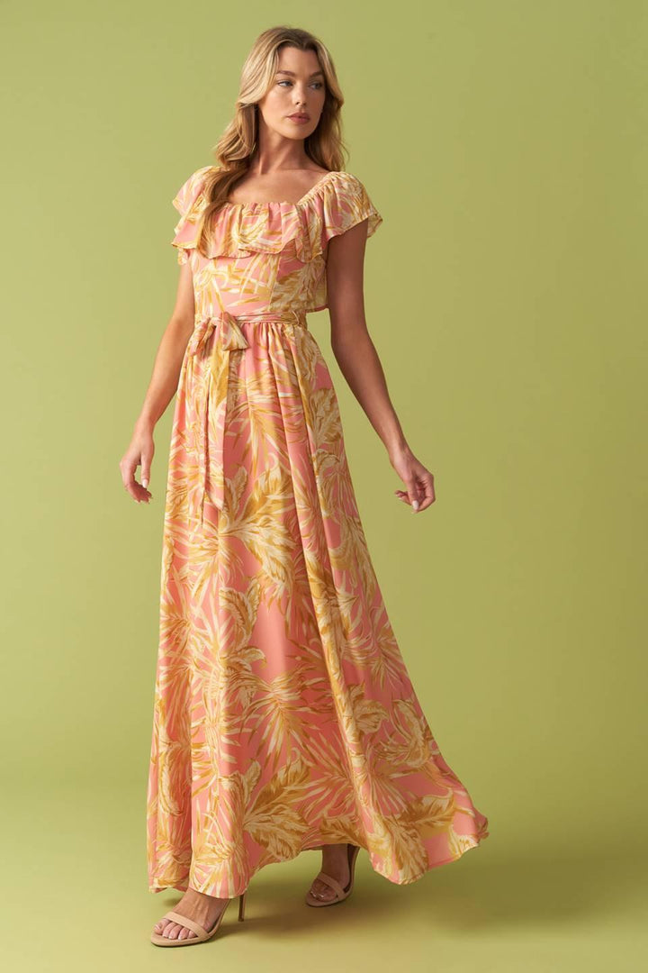 The Art of Balance Woven Midi Dress from KADOU Boutique