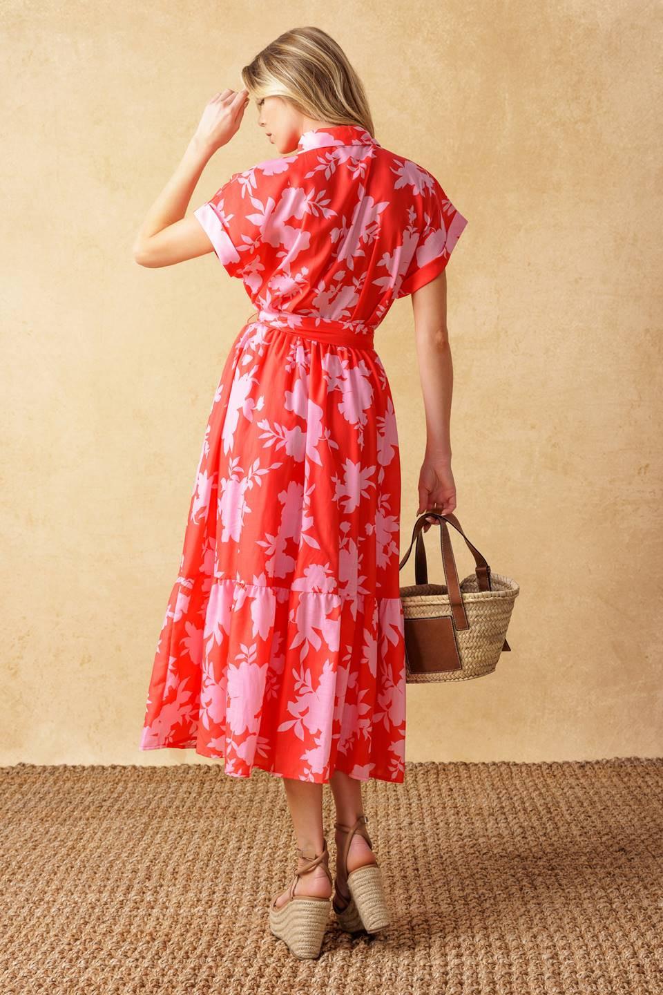 Make It Count Woven Midi Dress from KADOU Boutique