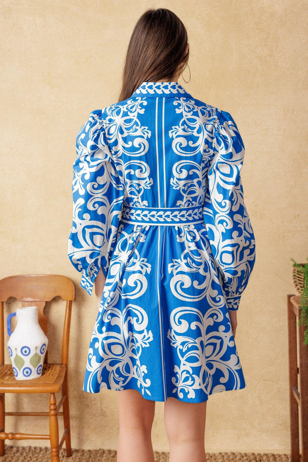 Moonstone Dreams Woven Mini Dress from KADOU Boutique