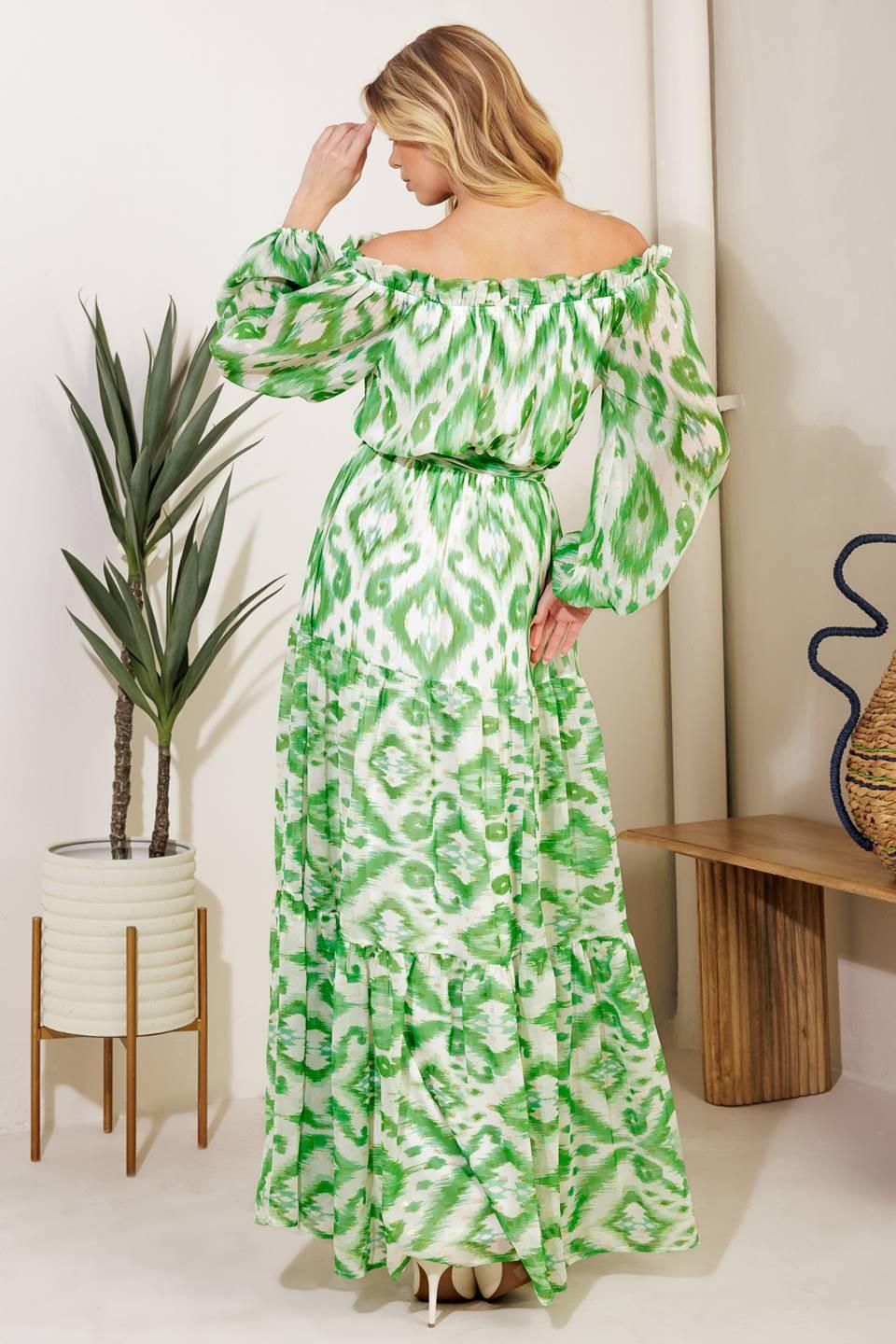Eclipse's Whisper Woven Maxi Dress from KADOU Boutique