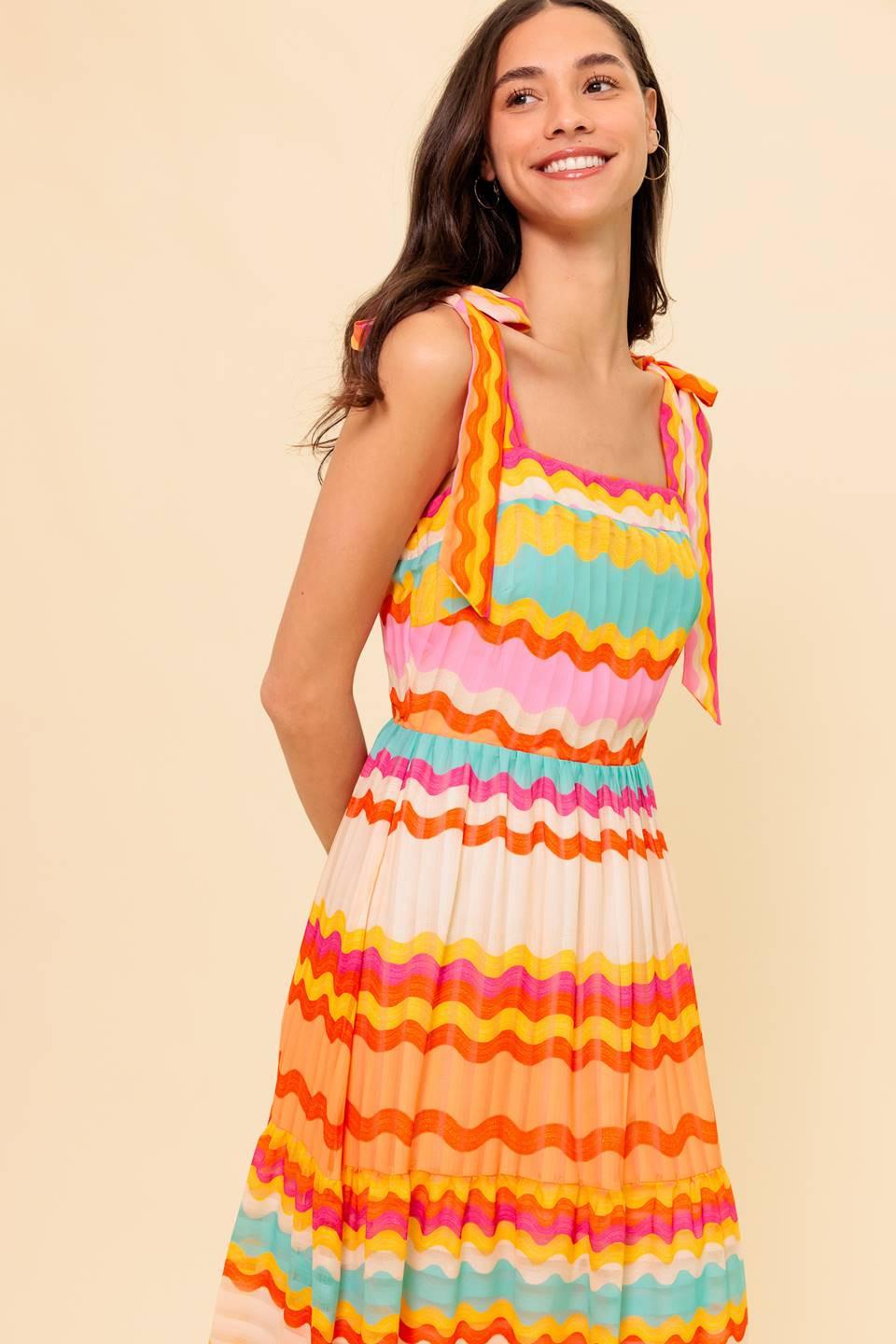 In the Spotlight Woven Maxi Dress from KADOU Boutique