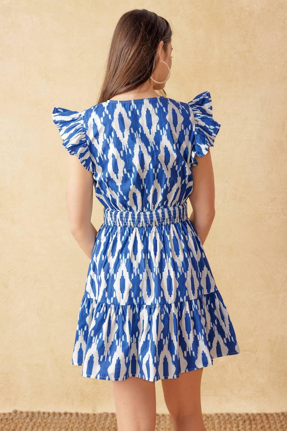 A Perfect Match Woven Mini Dress from KADOU Boutique