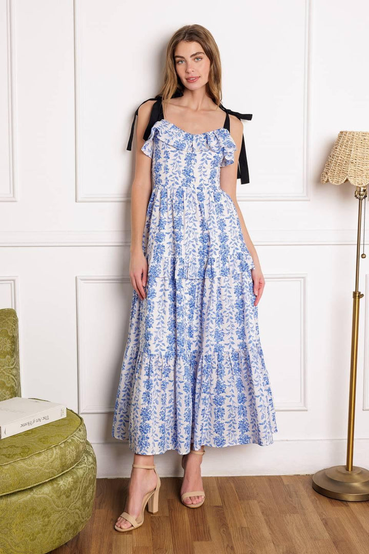 Off for the Day Woven Midi Dress from KADOU Boutique