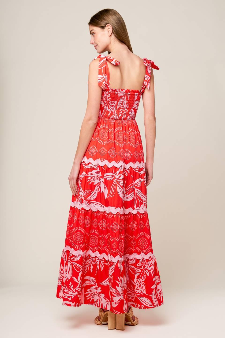 Brighter Days Woven Maxi Dress from KADOU Boutique