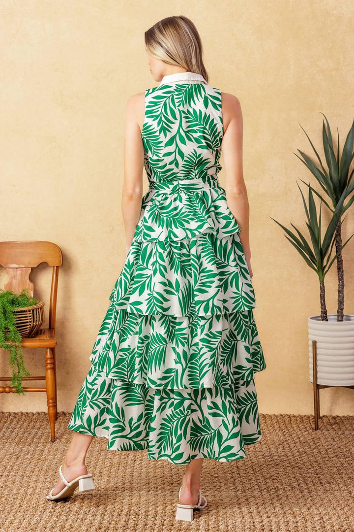 PARK AVENUE WOVEN WOVEN MIDI DRESS