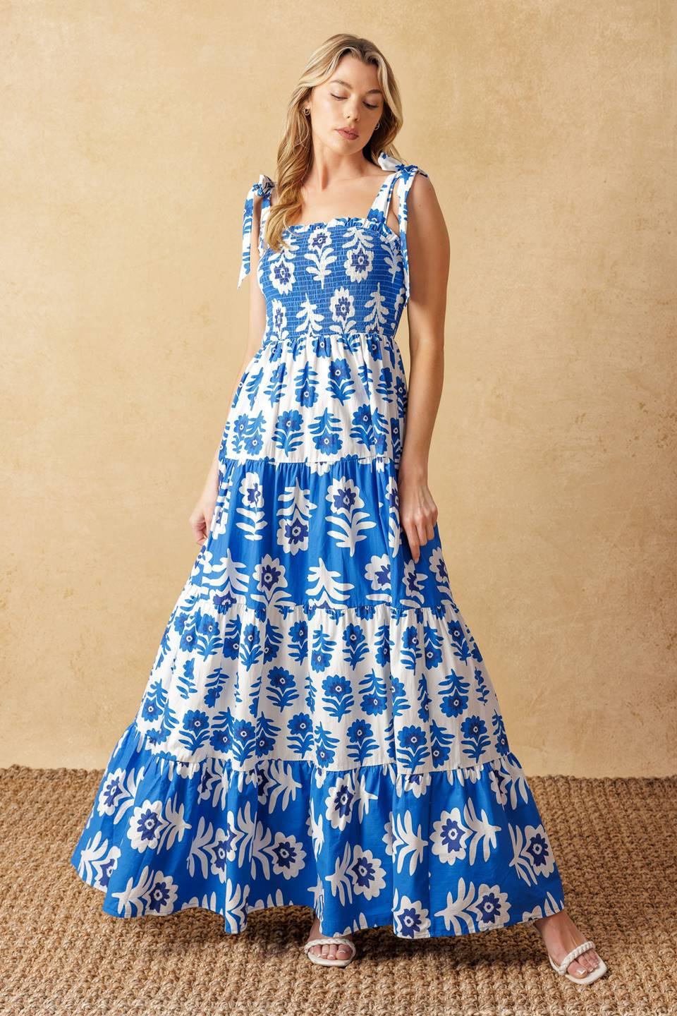 Glamour in Motion Woven Maxi Dress from KADOU Boutique