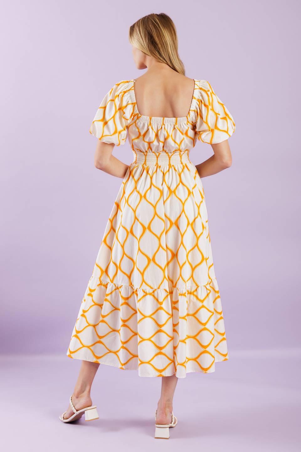 Iconic Summer Woven Midi Dress from KADOU Boutique