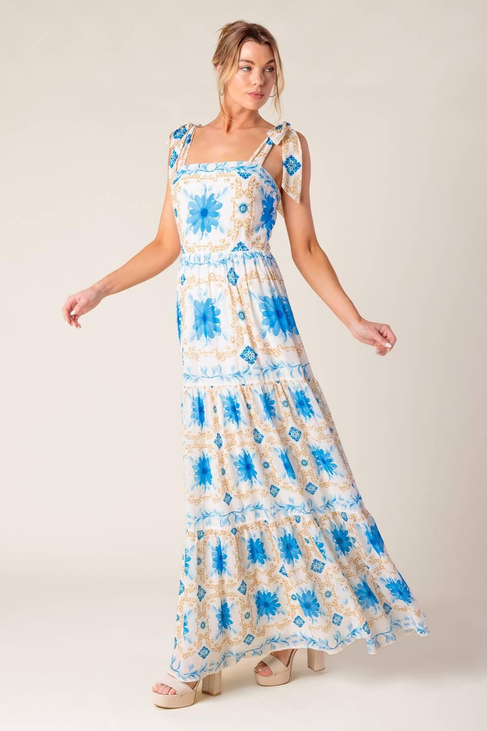 My Debut Woven Maxi Dress from KADOU Boutique