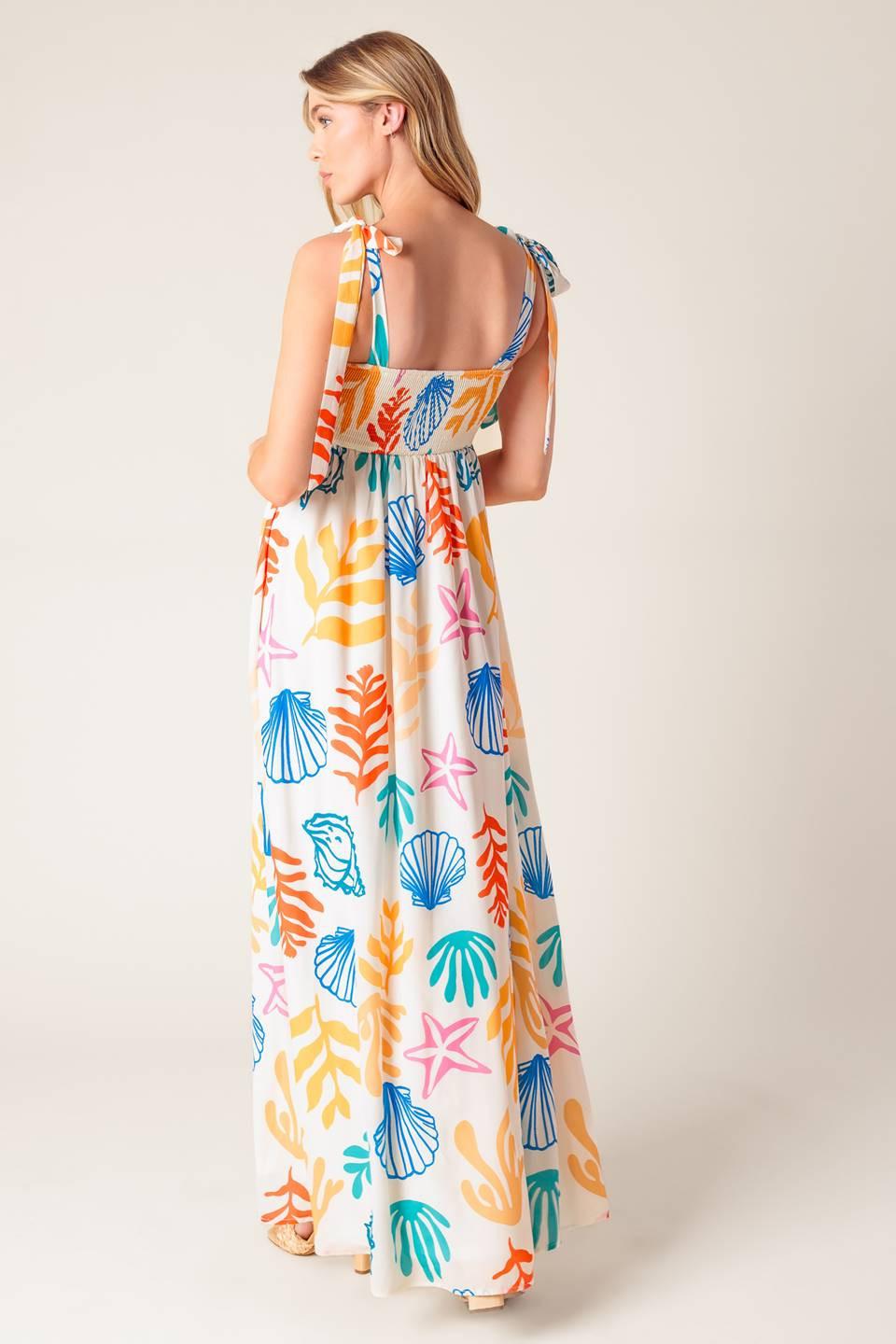 Frolic Through Fields Woven Maxi Dress from KADOU Boutique