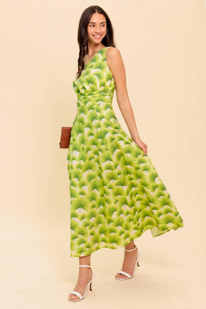 Walk in the Garden Woven Mdi Dress from KADOU Boutique