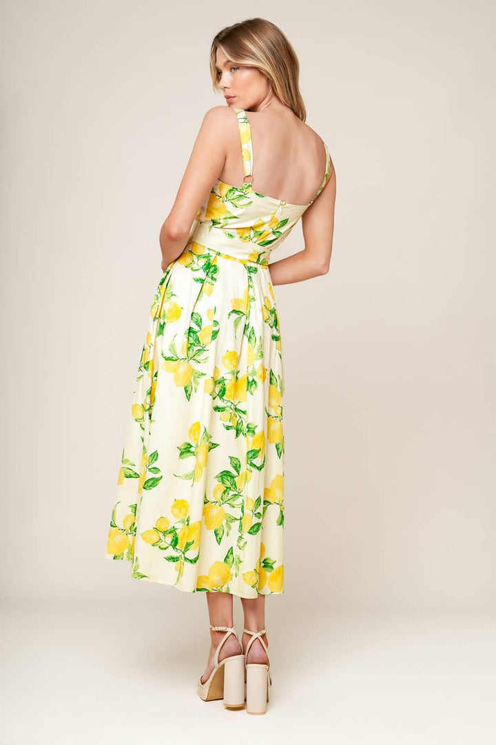 Beaming Perfection Ivory Woven Midi Dress from KADOU Boutique