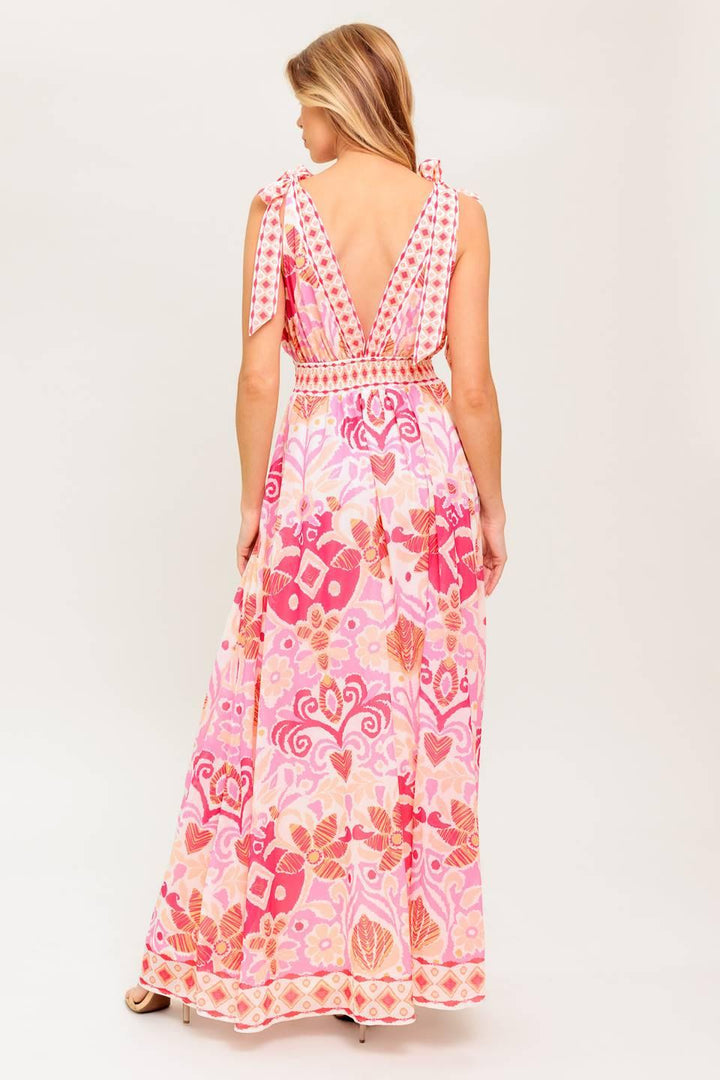 LEACE IT TO FATE WOVEN MAXI DRESS