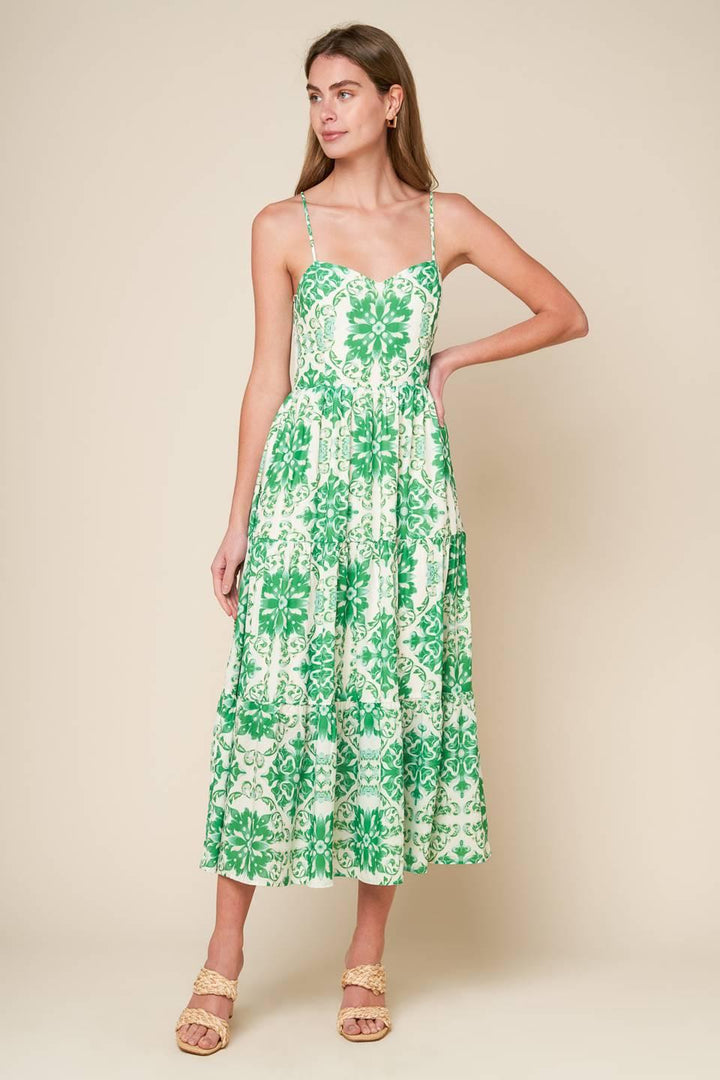 Beyond Elegant Woven Midi Dress from KADOU Boutique