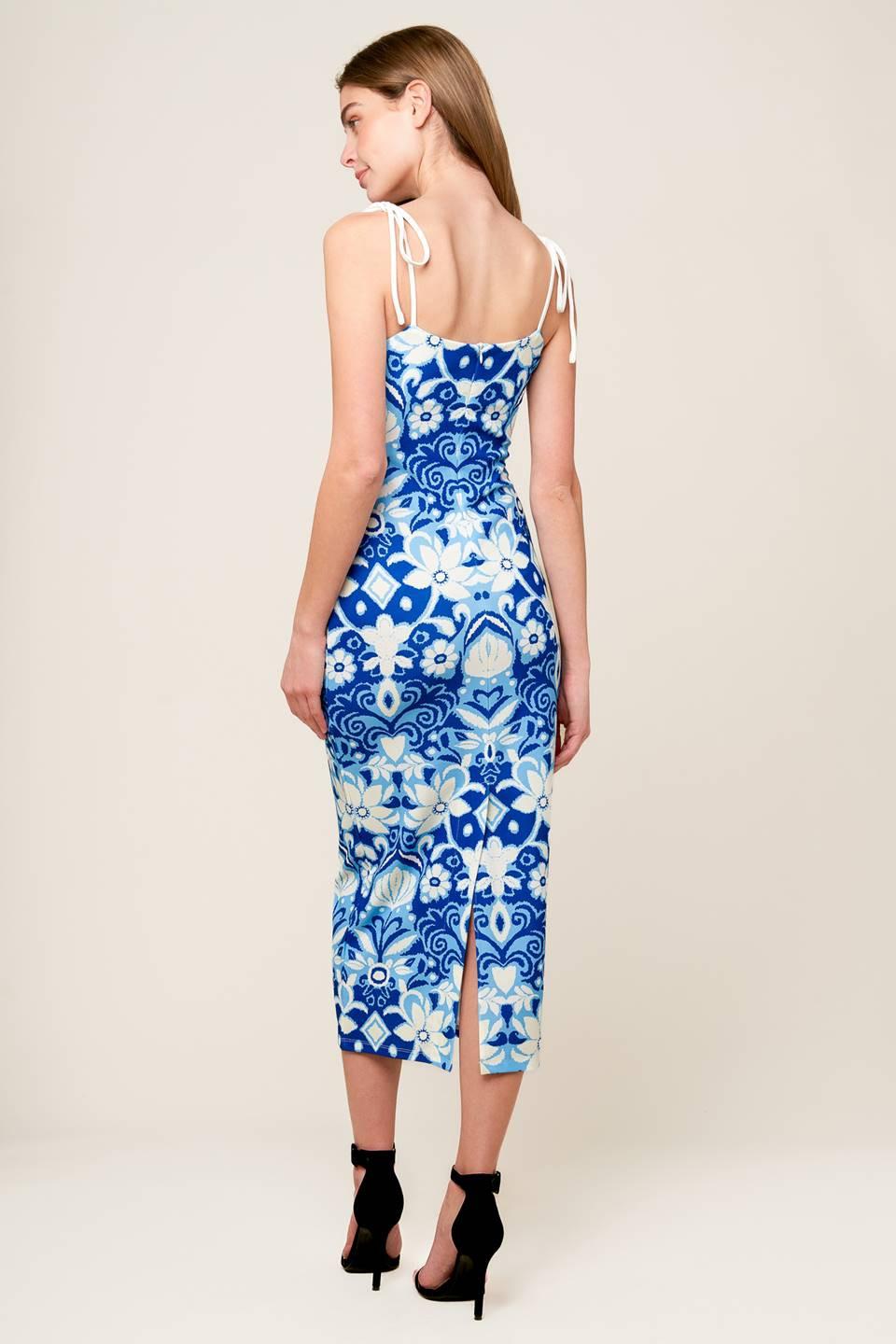 In the Countryside Woven Midi Dress from KADOU Boutique