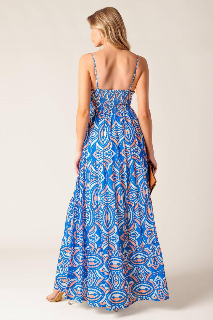 LAKESIDE PICNIC WOVEN MAXI DRESS