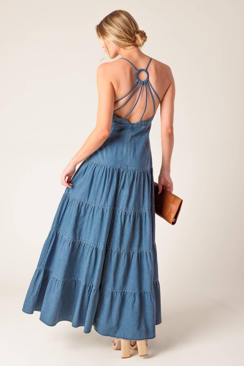 Sunday Best Chambray Midi Dress from KADOU Boutique