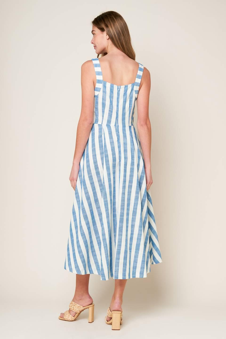 Lush with Life Woven Midi Dress from KADOU Boutique