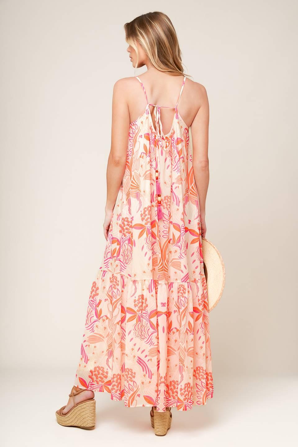 Lauren Secret Garden Woven Maxi Dress from KADOU Boutique