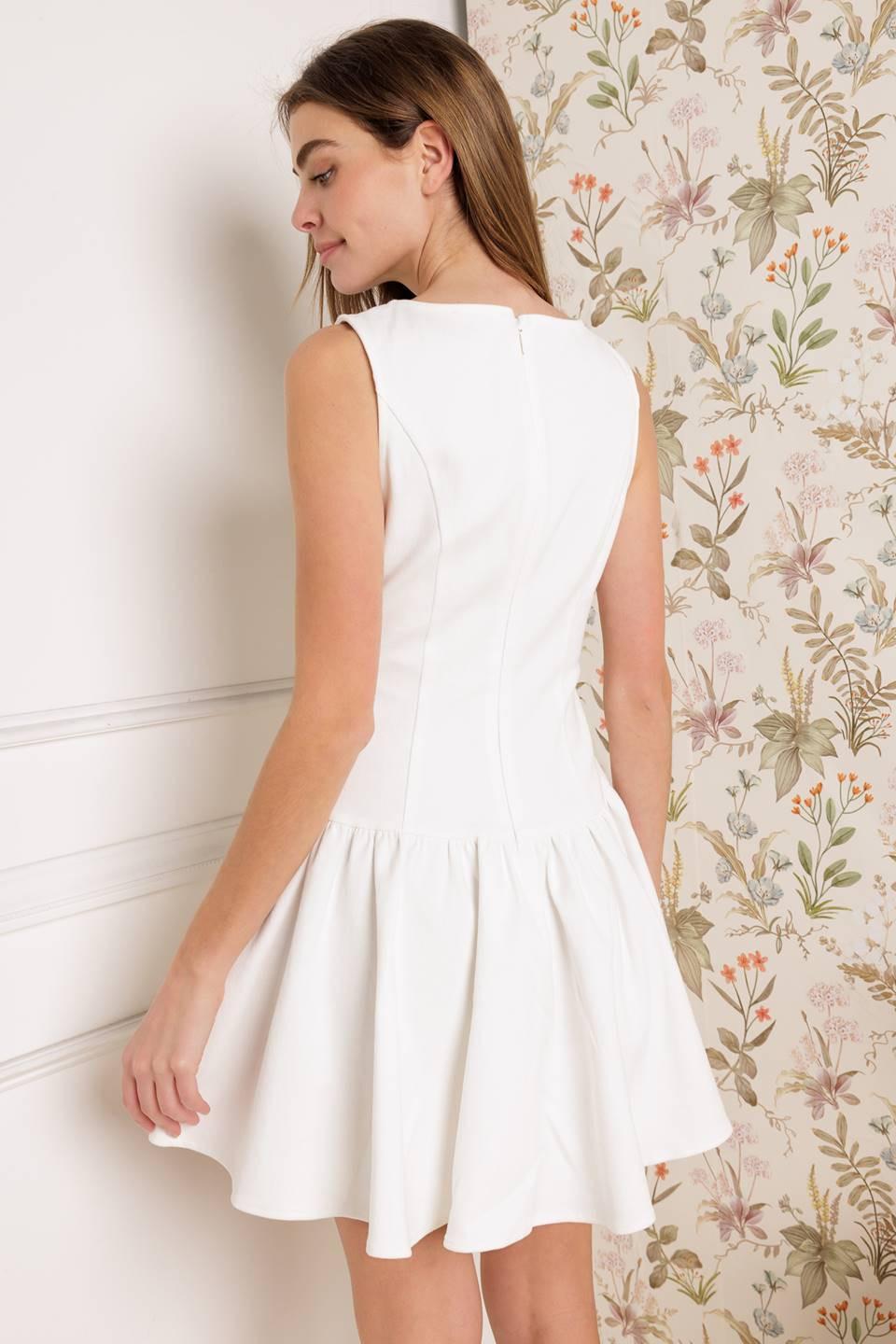 Palm Picnic Woven Mini Dress from KADOU Boutique