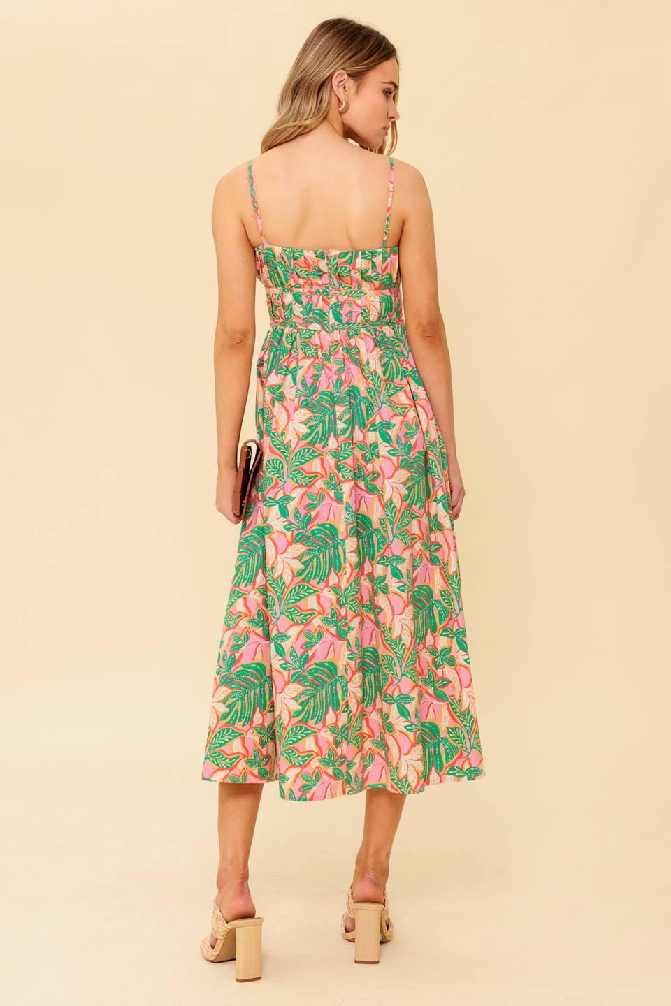 Storytelling Woven Midi Dress from KADOU Boutique