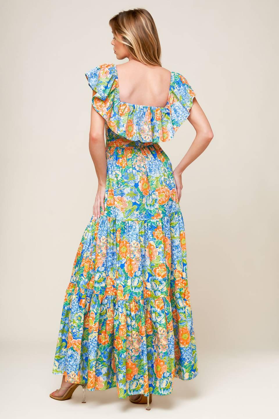 Delightful Garden Party Woven Maxi Dress from KADOU Boutique
