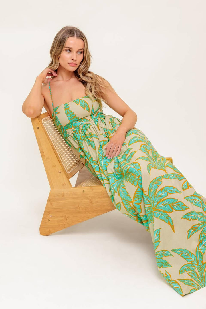Blossom Spell Woven Maxi Dress from KADOU Boutique
