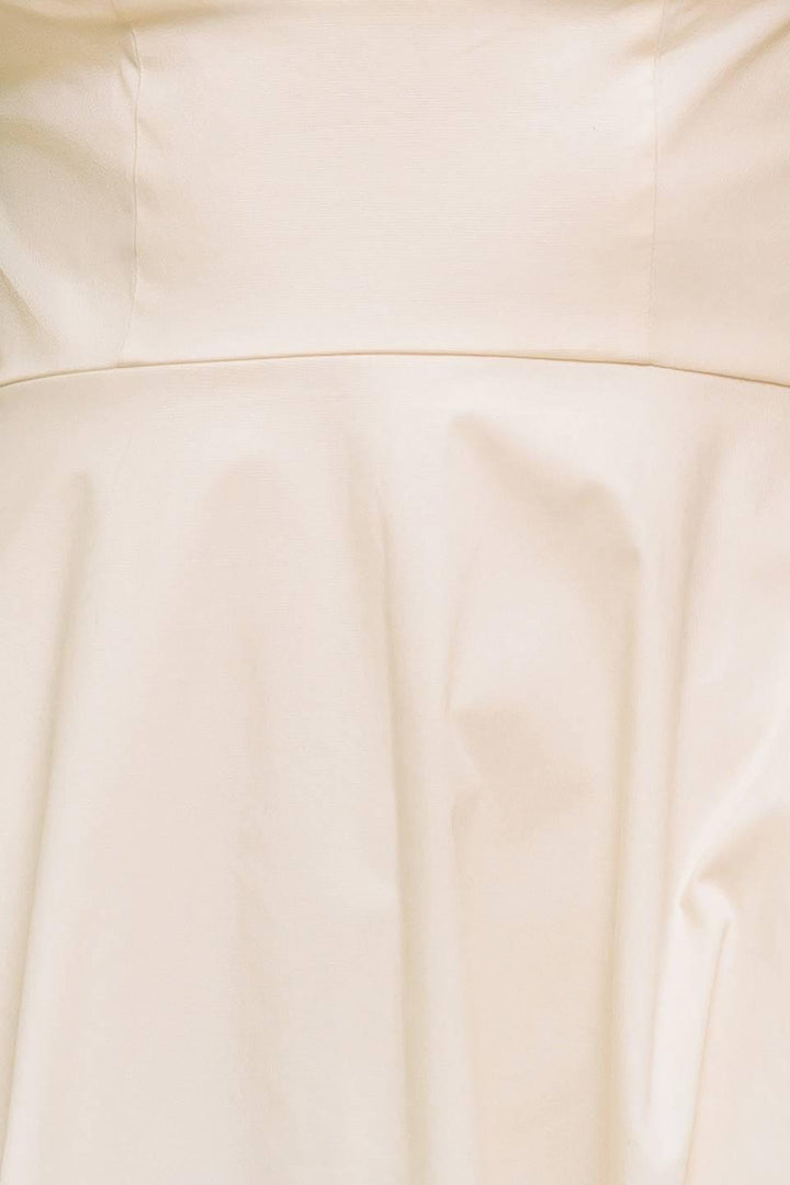 OCEAN SHEEN TENDER CREAM WOVEN MIDI DRESS