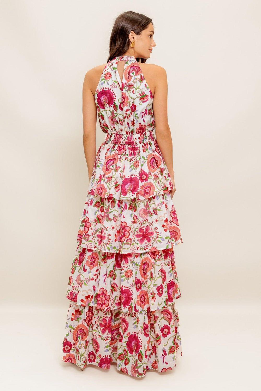Floral Rhapsody Woven Maxi Dress from KADOU Boutique