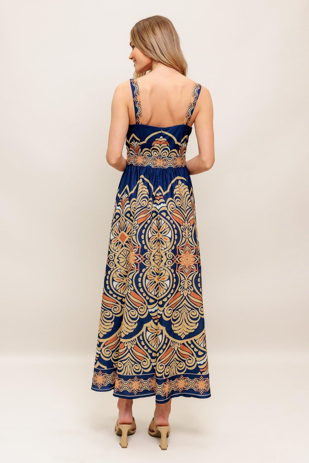 Sahara Dreams Woven Midi Dress from KADOU Boutique