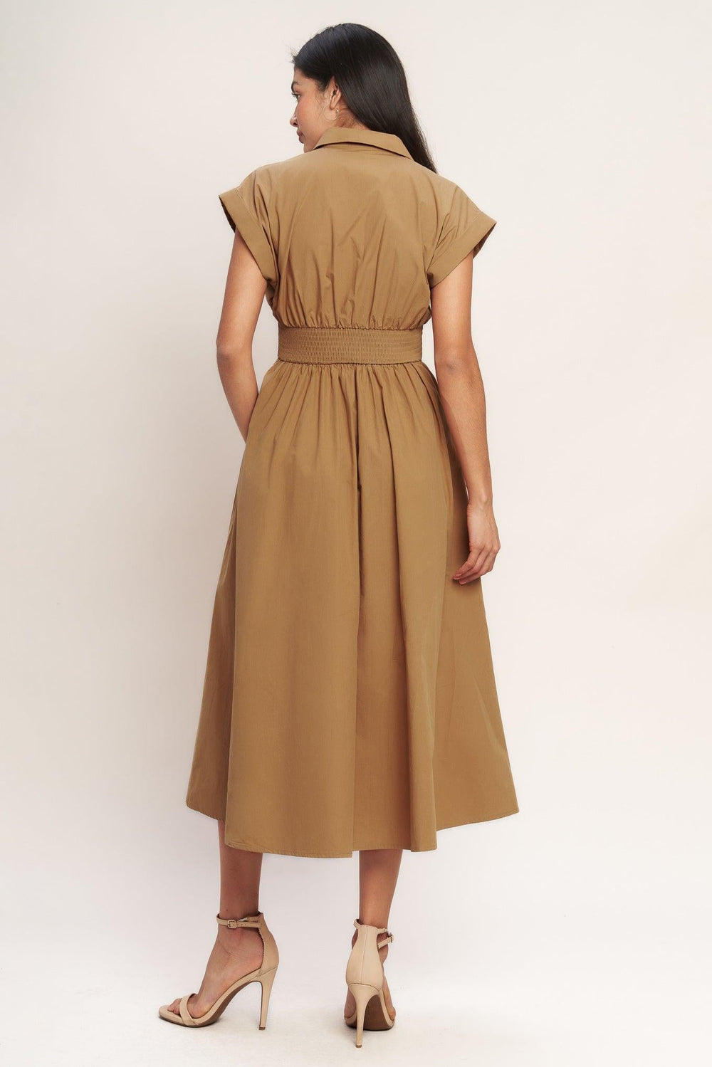Love You More Woven Midi Dress from KADOU Boutique