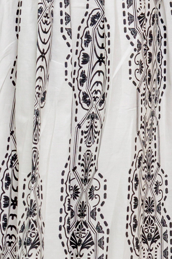 SUMMER SILHOUETTE WOVEN MIDI DRESS