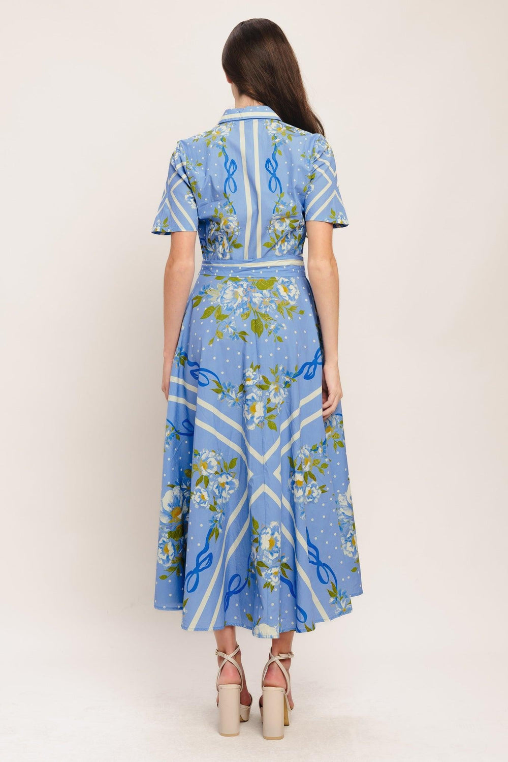 Sweet Sophisticate Woven Midi Dress from KADOU Boutique