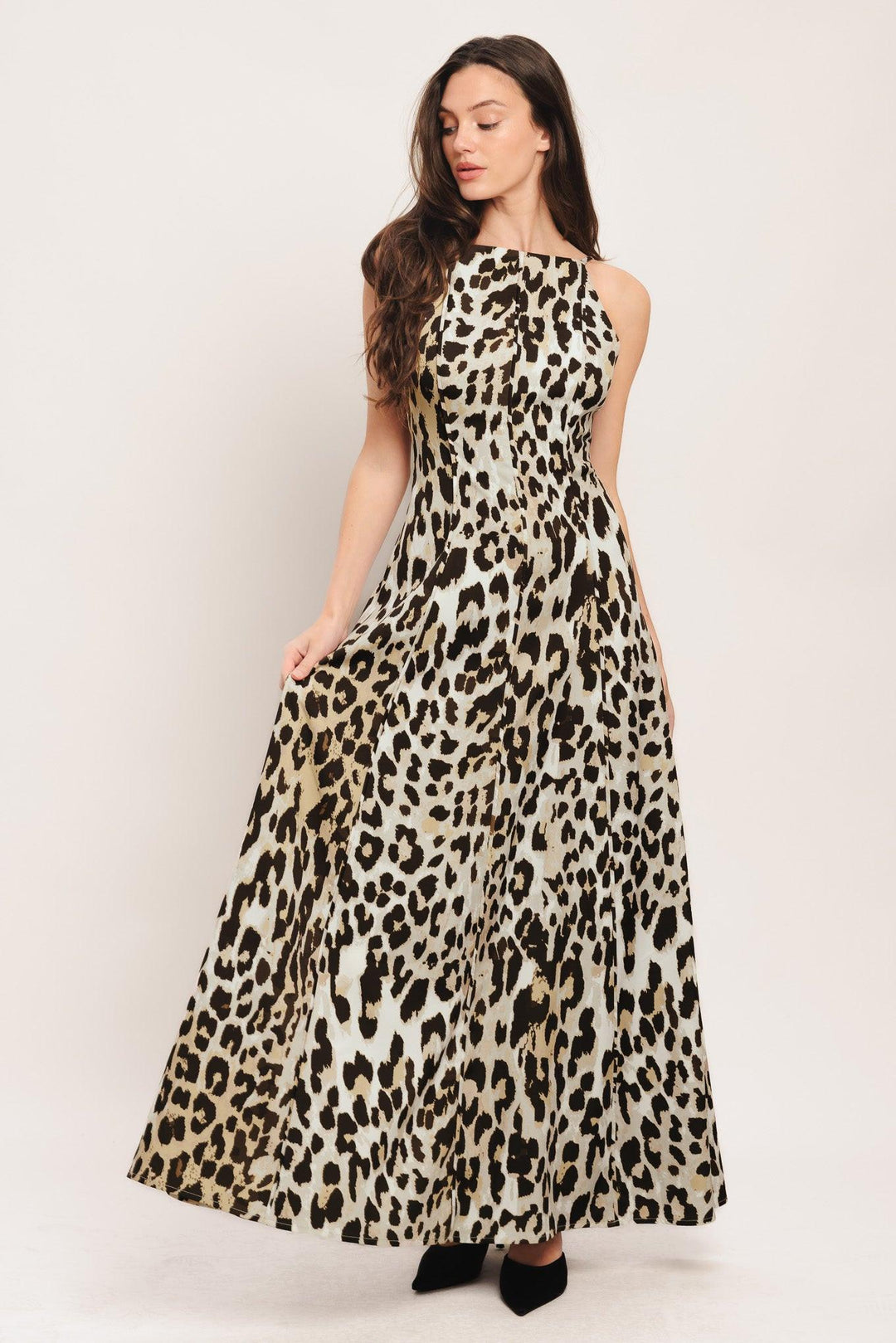 Savage Elegance Woven Maxi Dress from KADOU Boutique