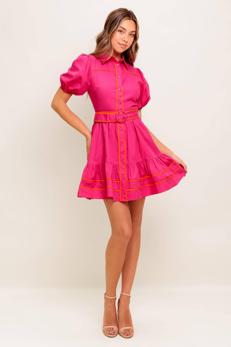Paradise Found Woven Mini Dress from KADOU Boutique