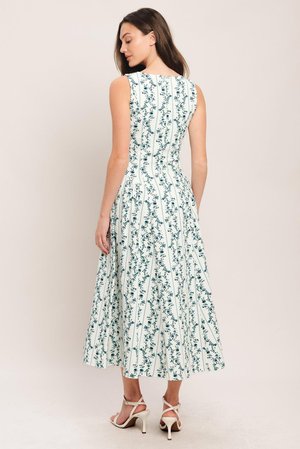 Bloom Column Woven Midi Dress from KADOU Boutique