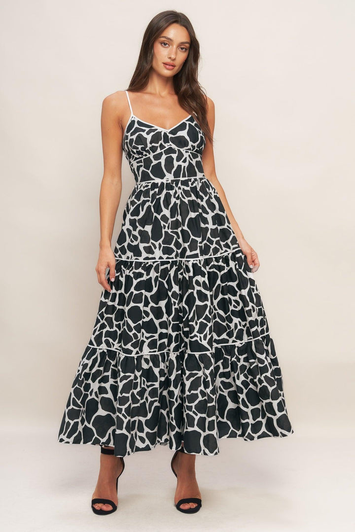 Urban Wild Woven Midi Dress from KADOU Boutique